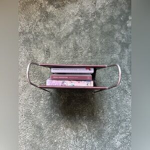 1960s Mid-Century Modern Brown Vinyl/Leatherette Magazine Rack